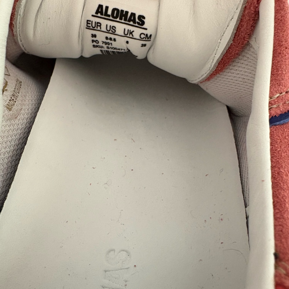 NWOT Alohas TB.490 Rife Pink Leather Sneakers Size 39/8-8.5 Women’s - Picture 14 of 15